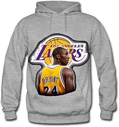 LBJY Fashion Kids Kobe Bryant classic Cotton Hoodie Sweatshirt Large/9Y-10Y Gray