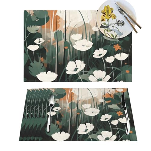 Sets de table tissés pour protéger la table de la chaleur et des taches de repas