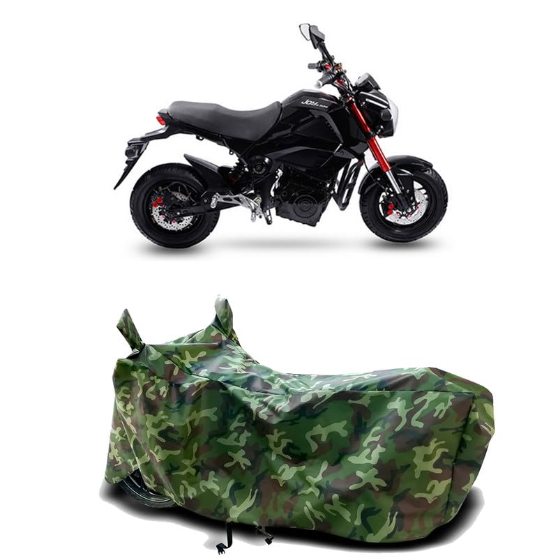 Image of DUFFEL-100% Heat Protection Two Wheeler Bike /Scooty Body Cover for Joy Monster Bike Water Resistance /UV-Rays /Birds Dropping /Scratchproof /Dust Proof /Waterproof[Green Jungle Print]