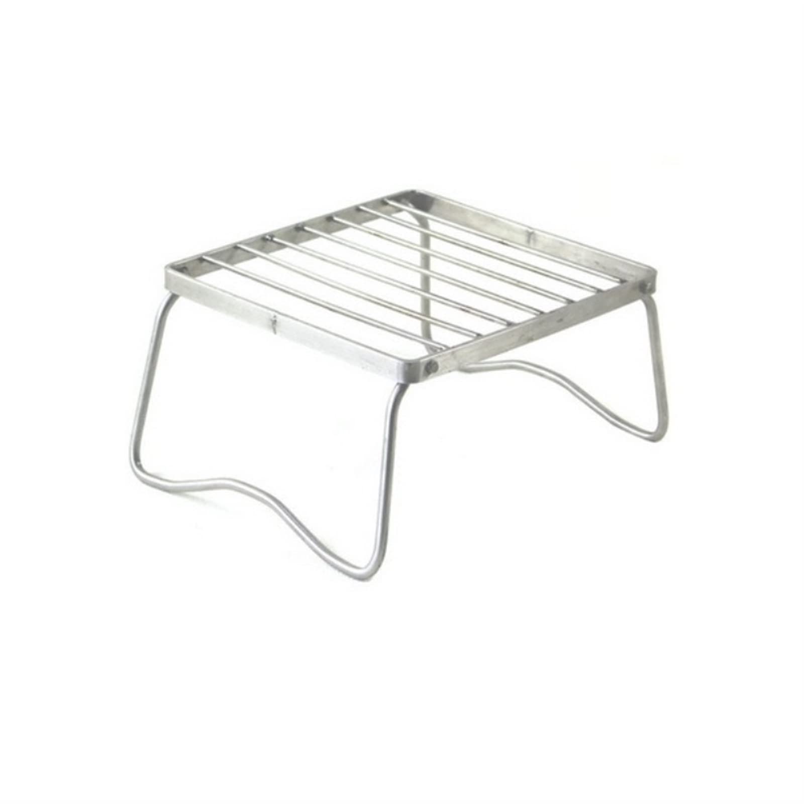 Parrilla de barbacoa de bolsillo en acero inoxidable con estructura plegable portátil