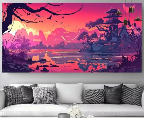 Kit Complet Diamond Painting Japon | Finie la routine avec ce tableau strass débutant 30x60