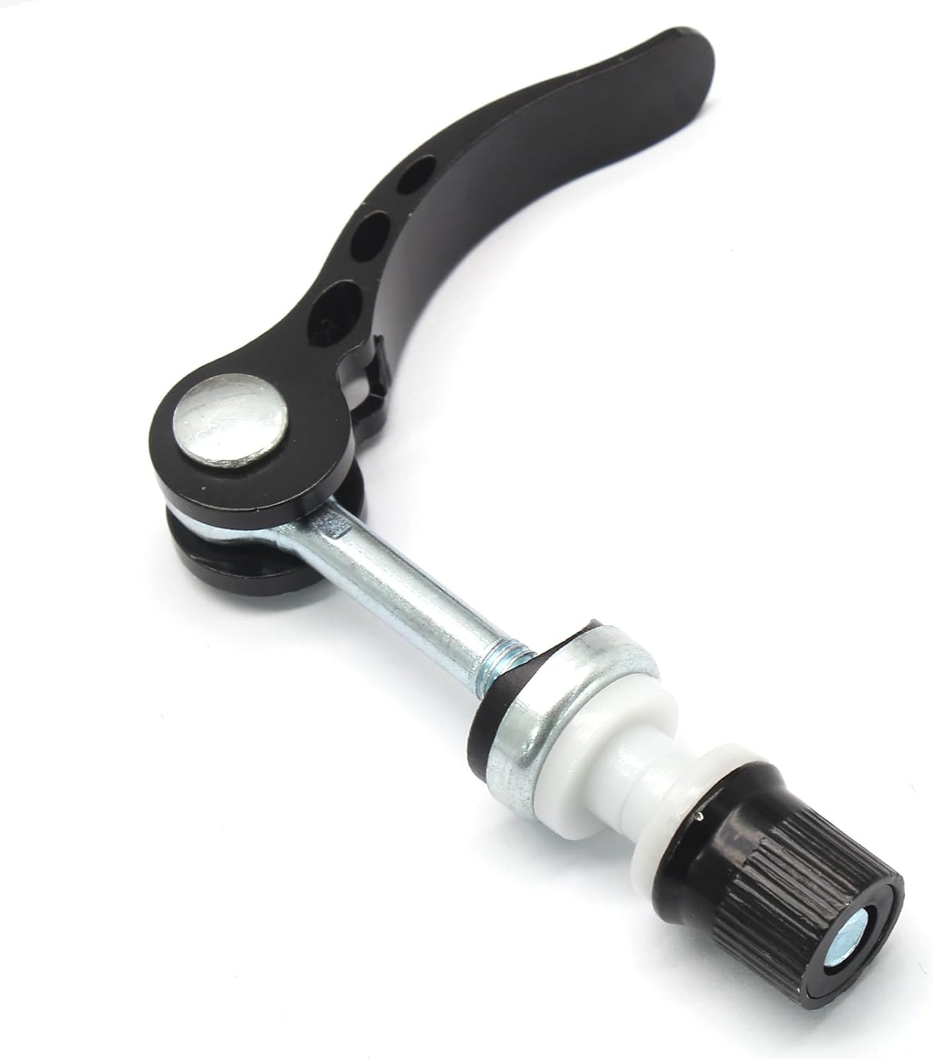 Bicycle Quick Release Seat Clamp - Folding Saddle Seat Post Clamp with Cam Lever for Mountain and Folding Bikes - 5.0mm x 60mm Skewer Bolt, Easy to Install and Adjust, Black Seatpost Clamp for Cycling