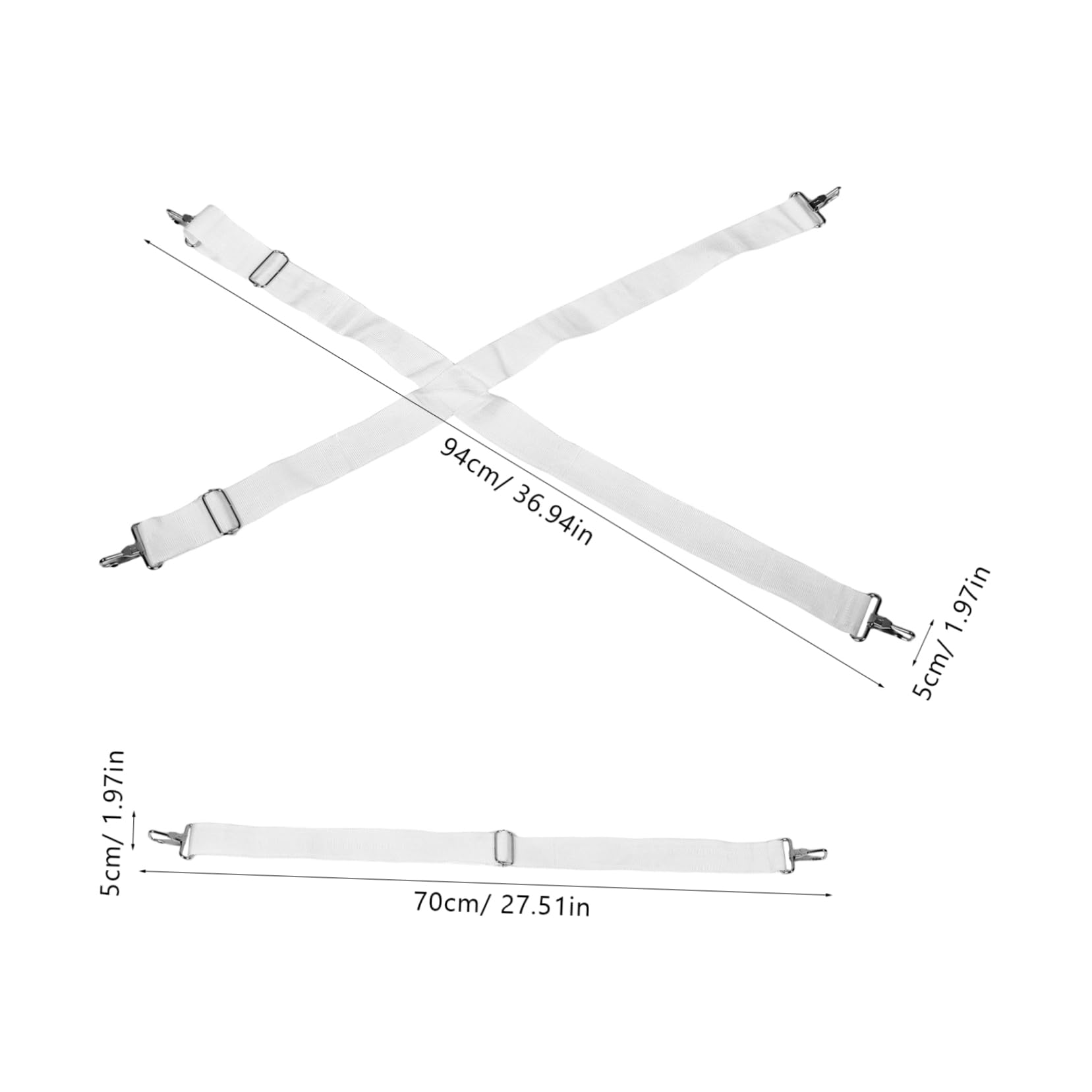 SUPVOX 2pcs Snare Drum Straps Oxford Nylon Drum Belt Comfortable Shoulder Harness for Musical Instruments