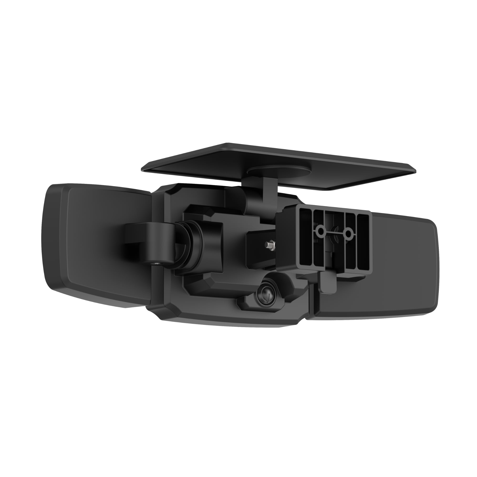Pack Focos Solares Exterior con Sensor de Movimiento Microondas - Lámpara de Pared con 3 Cabezales Ajustables - 800 Lúmenes, IP65 Impermeable, Luz Fría 6500K para Jardín, Garaje y Patio (4)