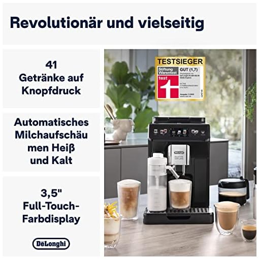 De'Longhi Eletta Explore Cold Brew ECAM452.67.G Kaffeevollautomat mit LatteCrema Milchsystem, Heiße & Kalte Getränke auf Knopfdruck – Bild 3
