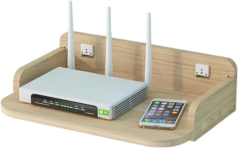 Floating Shelves Router Storage Shelf WiFi Router Stand