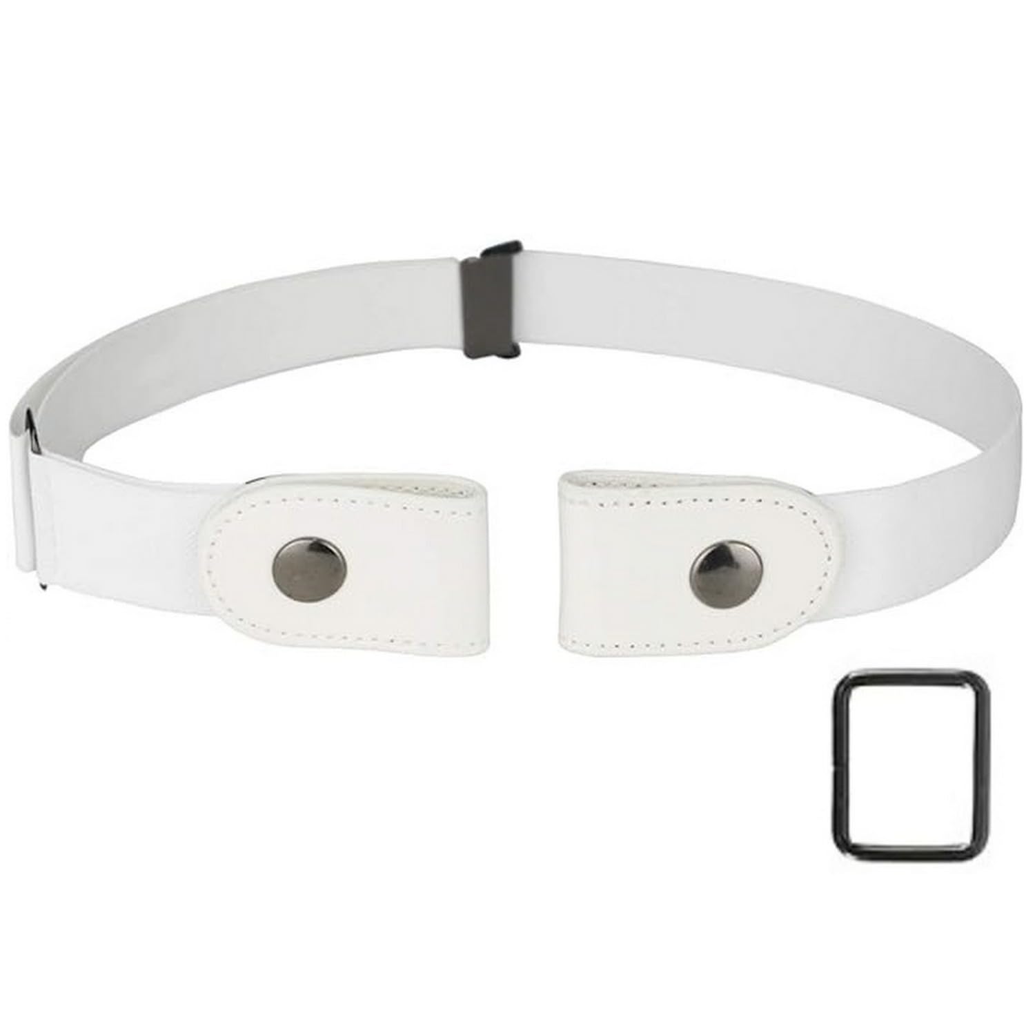 Kshavi No Buckle Belt Elastic Belt for Women Men, Invisible Buckle Free Belt Jeans Pants Dress Waist Belt (1)