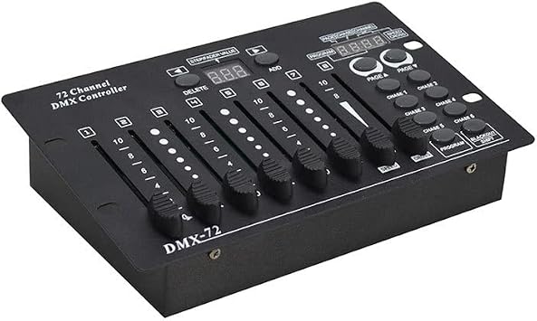 DMX dj Controller,Dmx Console,Portable Mini DMX512 Controller,72CH DMX Console,Controller Panel Use For Editing Program Of Stage Lighting Runing, for DJs Bands Bars Pubs Clubs Family Party
