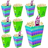 Haxpacal 20Pcs Video Game Llama Popcorn Boxes, Battle Gamers Birthday Party Decorations Supplies Favors for Snack Treat Bags Goodie Candy Cookie Boxes