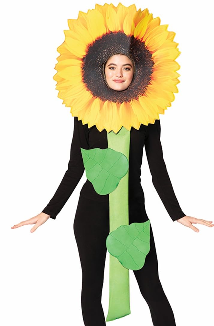 Rasta Imposta Kostium słonecznika, bukiet, kwiaty, przebranie, cosplay, kostiumy, dla dorosłych, jeden rozmiar