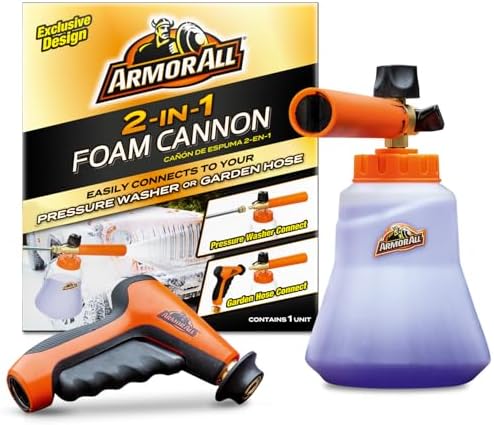 Armor All 2-in-1 Foam Cannon Kit for Garden Hoses and Power Washe...