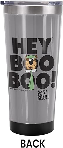 Miniatura 2 de LOGOVISION Yogi Bear Official Hey Boo Boo! Vaso de viaje de 20 onzas, acero inoxidable, aislado al vacío con tapa deslizante resistente a fugas
