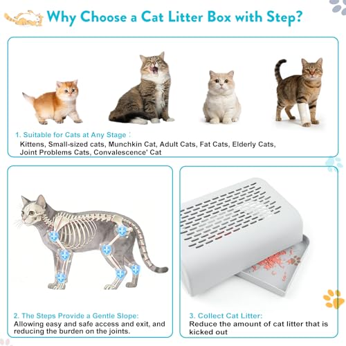 Arenero para gato XL acero inoxidable con tapa y accesorios 2 unidades miniatura 3
