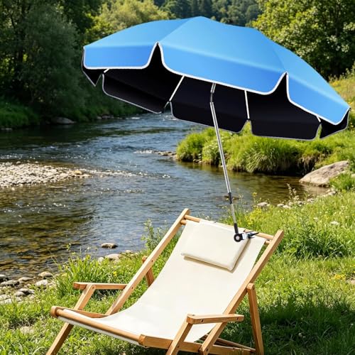 Parasol de Pesca ajustable con pinza para silla de camping 3