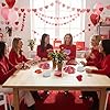 Glenmal 9097 Pcs/24 Set Valentine's Day Craft Kit Heart Shape Poke Art Flower Bouquet Kits with 9000 Tissue Paper Squares 48 Heart Paper Cut for Adults Valentine's Day Activities DIY Craft Supplies #5