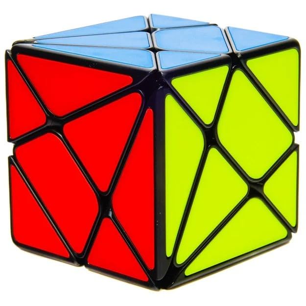 Image of QiYi Axis Cube S (Tiled) - 3x3 Shape Mod Puzzle for Beginners & Speedcubers | Durable Stickerless Design with Colored Tiles | Smooth Turning, Shape Shifting Brain Teaser for Kids & Adults
