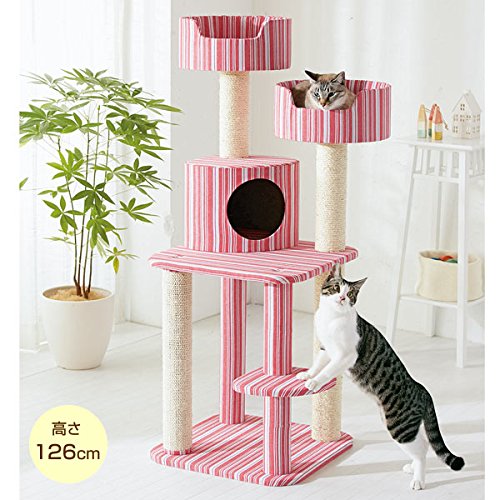 ネコ Amazon ピンク キャット タワー かわいい PEPPY ペピイ キャット