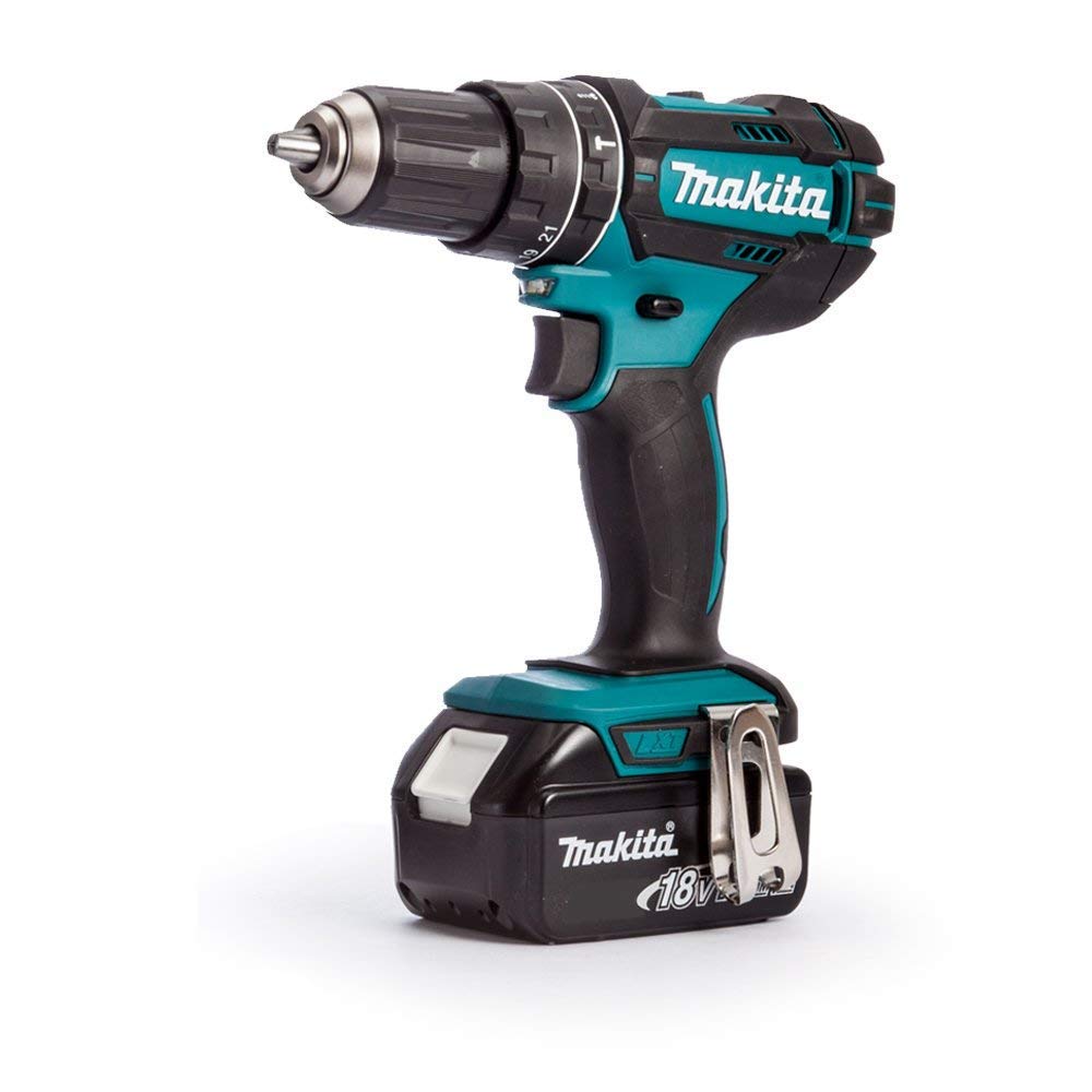 Makita Dhp482z Lxt 18V Combi Drill Body With 1 X 3.0Ah Battery