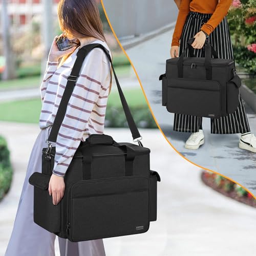 Trunab TN09701 Large Scrapbook Bag With Padded Laptop Sleeve, Craft Bag Organizer Tote With Multiple Pockets For Scrapbooking Supplies And Art Tools thumb #5