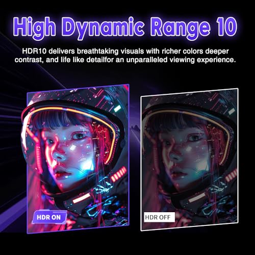 Image of Viewedge 23.8-inch Gaming Monitor FHD 1920x1080 144Hz, VA Panel with 4000:1 Contrast, HDR10, 1ms Response Time, HDMI & VGA Ports, Wall Mountable