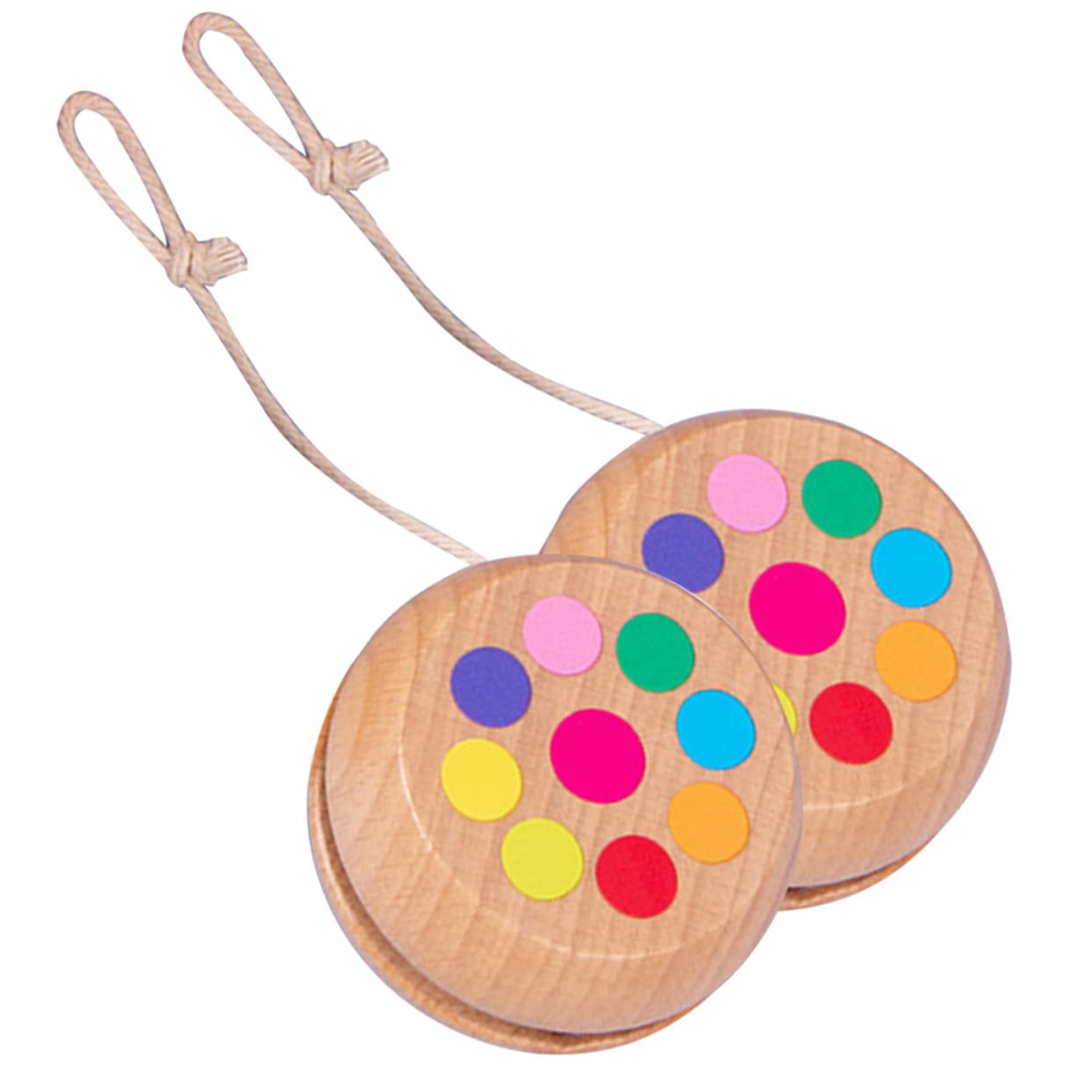 Toddmomy 2pcs Boys and Girls Yoyo Balls Glowing Yo-yo Toy for Parties Boys and Girls Educational Toy Wooden String Balls