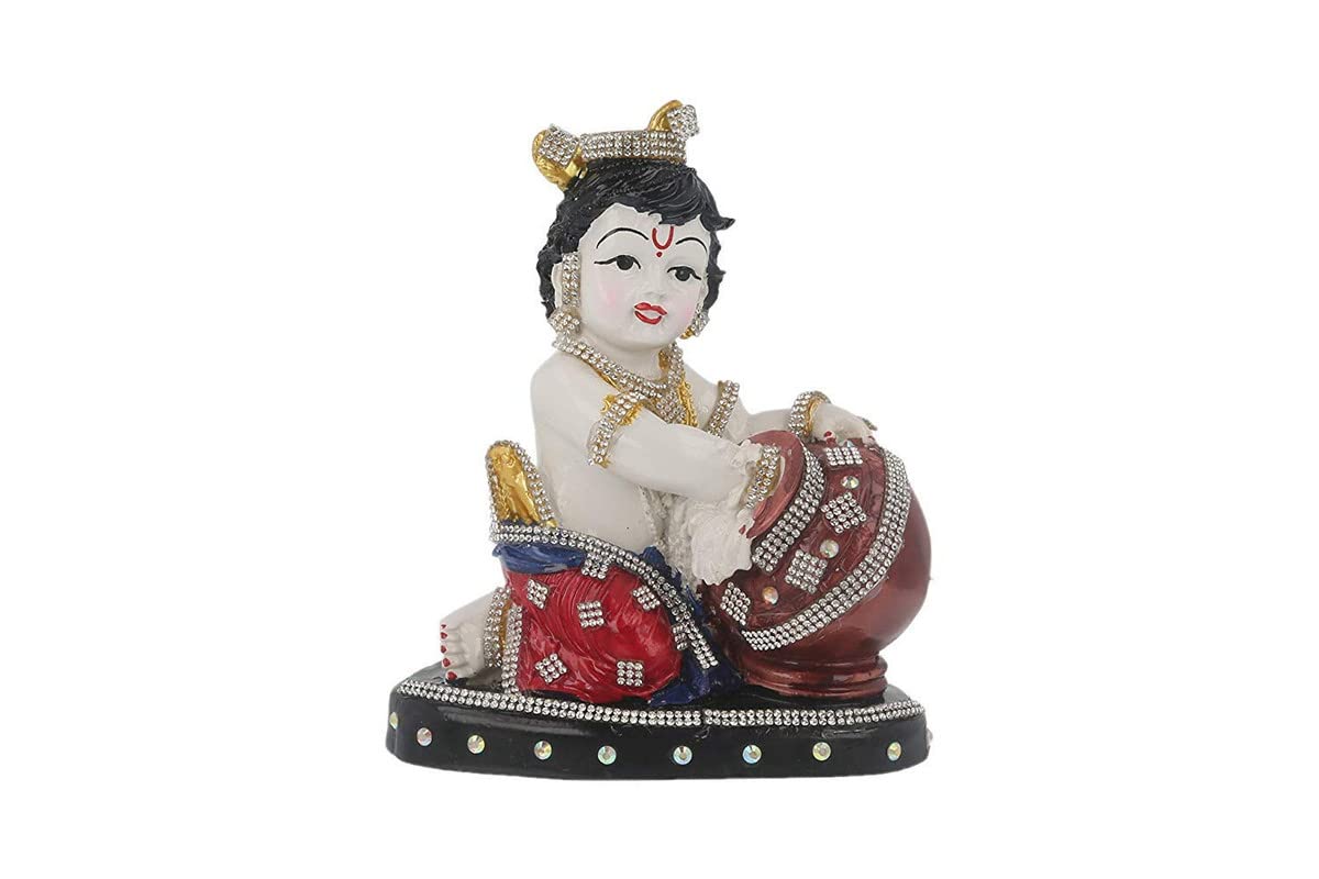 Sculpture Laddu Gopal en polyrésine pour sublimer votre espace de méditation zen