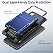 Vofolen for Samsung Galaxy S25 FE Case Wallet with Card Holder Dual Layer Heavy Duty Shockproof Hidden Flip 4-Card Slots Large Storage Protective S25FE Phone Cover for Men Women, Navy