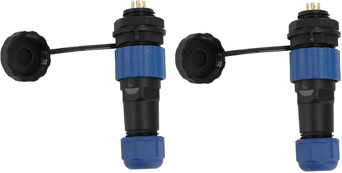Hilitand SD16 6pin Connector, IP68 Circular Aviation Power Plug High Voltage Industrial Connector Plug SD16 6Pin Rear Nut
