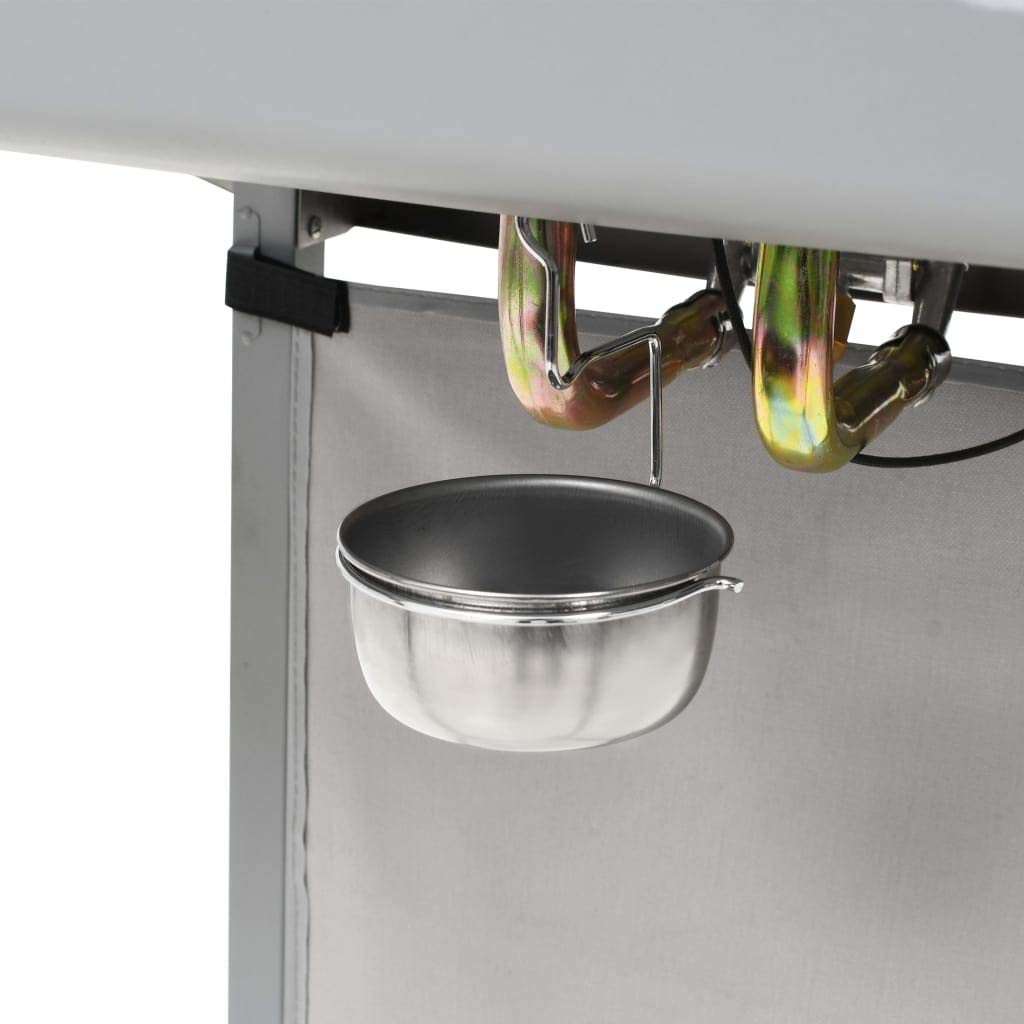 Homgoday Barbecue a gas con 2 zone di cottura, in acciaio inox, colore argento