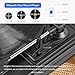 Pareiko Record Player 3-Speed Bluetooth Turntable Vintage Vinyl Player with Stereo Speakers Belt Driven LP for Entertainment & Home Decoration Black