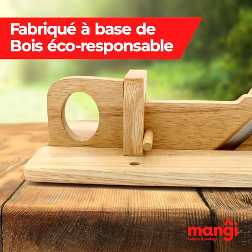 Mangi - Wooden sausage slicer - The essential aperitif for you, your friends and your family - ecological and sustainable wood! - Image 3