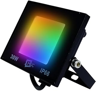 Refletor Led Holofote 30w Bivolt Rgb Colorido C/Controle