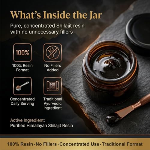 Image of Pure Himalayan Shilajit /Shilajeet Resin 20g | 75%+ Fulvic Acid | Lab Tested | Boost Energy, Stamina & Testosterone Naturally | Premium Ayurvedic Shilajit for Men