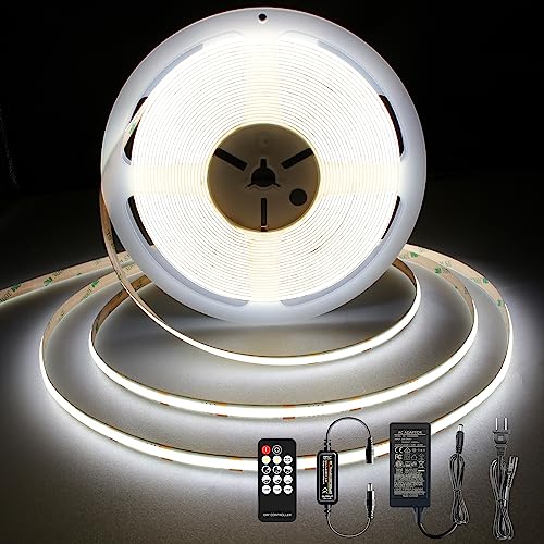 Pandery COB LED Strip 32.8ft,Dimmable Strip Lights, 6000K Daylight Super Bright LED Strip Lights...