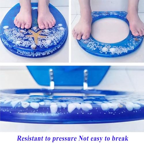 Cuvette toilette avec abattant de WC Ocean 3D frein de chute - 8
