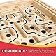 GOTHINK Holz Labyrinth Spiel, Murmel-Kipplabyrinth-Spielbrett, Tisch-Balance-Spiel und Spielzeug für Kinder und Erwachsene
