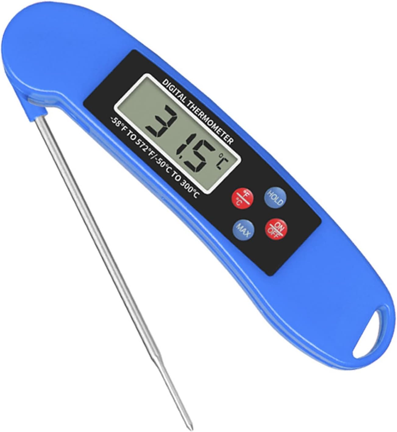 Foldable Thermometer Easy to Read Food Temperature Tester
