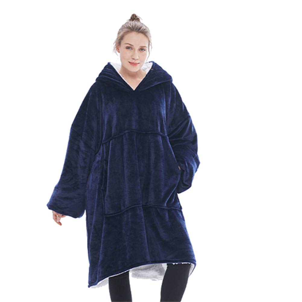 Oversized Sherpa Hoodie, Wearable Hoodie Sweatshirt Blanket, Super Soft Warm Comfortable Blanket Hoodie