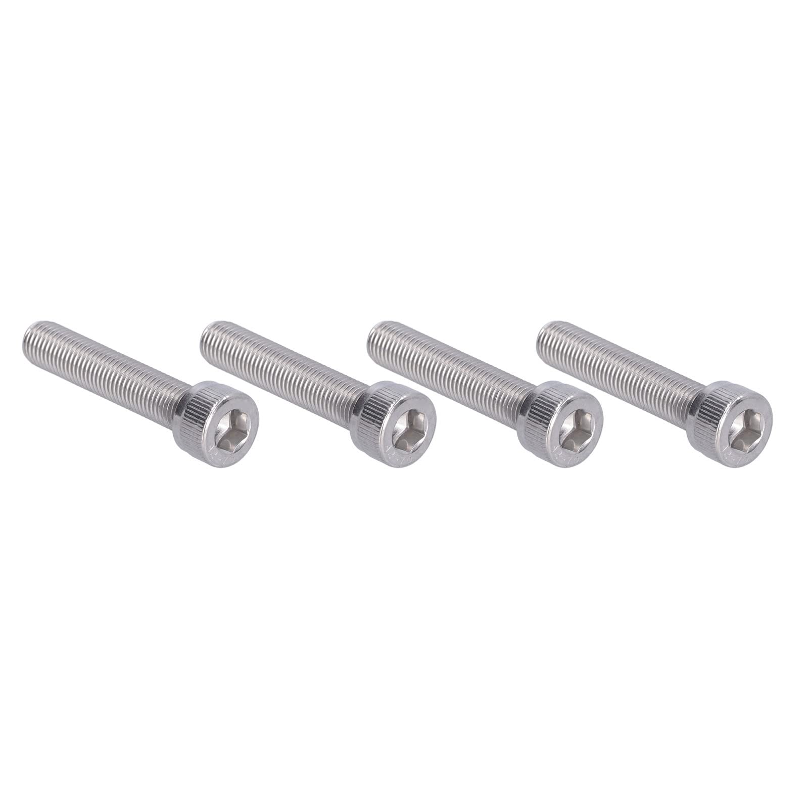 M10X1 25 Schraube M10 1,25 4 Pezzi Bullone Esagonale con Esagono Incassato Vite in Acciaio Inossidabile A2 1,25 Mm Fissaggio a Passo Fine Hardware (M10*50)