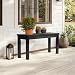 VINGLI Gartenbank Holz 2-3 Sitzer,Balkonbank Wetterfest,Gartenbank ohne lehne,Sitzbank Outdoor,für Terrasse, Hof und Eingangsbereich,100 * 30 * 47,5cm, Schwarz