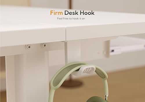 Miniatura 8 de Claiks Escritorio de pie con bandeja para teclado, escritorio eléctrico de pie de altura ajustable, escritorio de pie de 48 x 24 pulgadas con