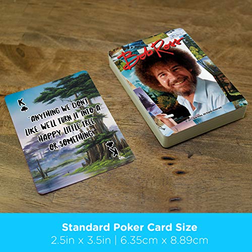 Aquarius Bob Ross Playing Cards - Bob Ross Quotes Deck Of Cards For Your Favorite Card Games - Officially Licensed Bob Ross Merchandise & Collectibles #TOP4