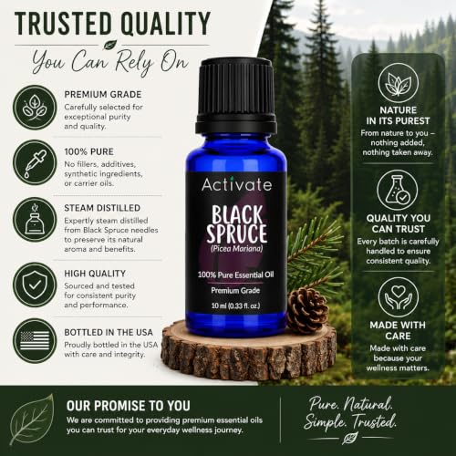 Aceite esencial Black Spruce 100% puro 10 mL miniatura 4