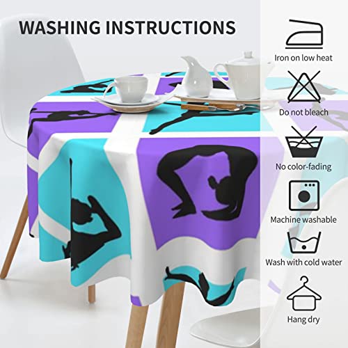 Nappe ronde en polyester lavable de qualité supérieure pour table de buffet - 7