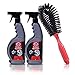 Produktbild GERCAR 3-teiliges Reinigungsset für Autofelgen, Autoreifen und Radkappen  2X Felgenreiniger mit je 650 ml und gratis Felgenbürste, Reinigungsmittel mit Bürste für Felgen (2x650ml)
