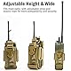 VIPERADE Walkie Talkie Tasche,MOLLE Funkgerätehalter,Verstellbare Funkgeräte Holster für Weste,Walkie Talkie Halter Radio Holster für Gürtel,Multifunktionale Radio Pouch Funkgerät Tasche -Tarnung