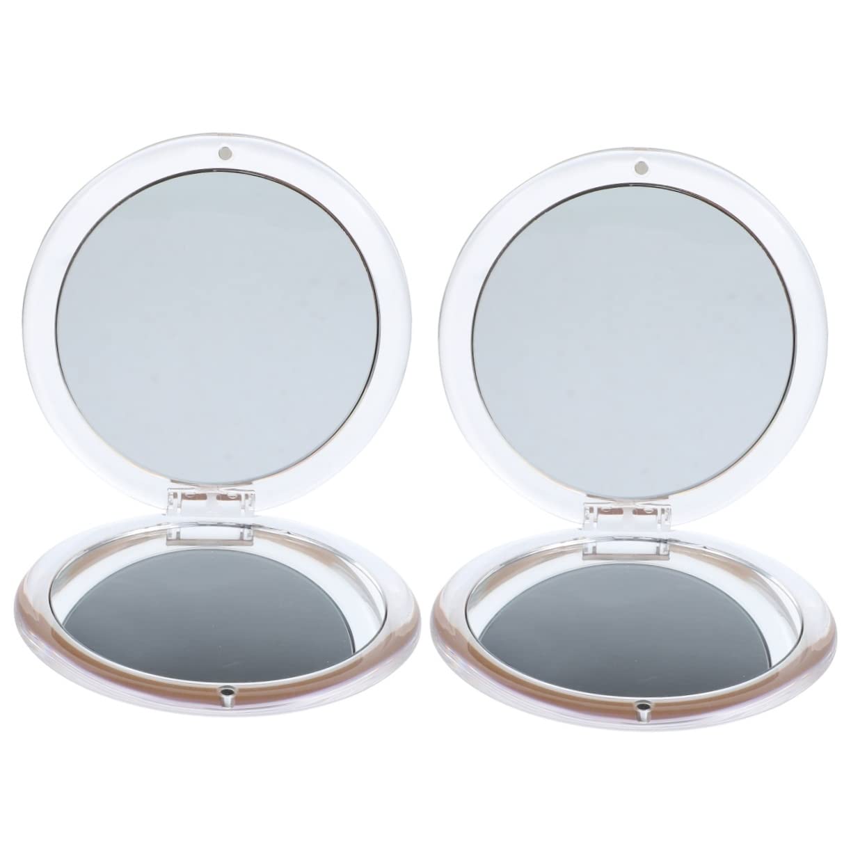 Miroir compact de maquillage FRCOLOR lot de 2 pour éviter les bavures de rouge à lèvres