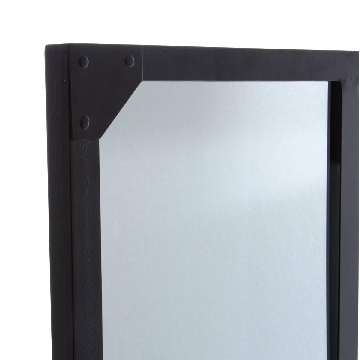 Atmosphera - Miroir métal Lola Noir 116x76