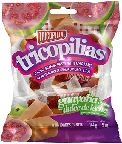 Tricopilia Sliced Guava Paste & Caramel (Dulce De Leche) 5 Ounce (Pack of 12)