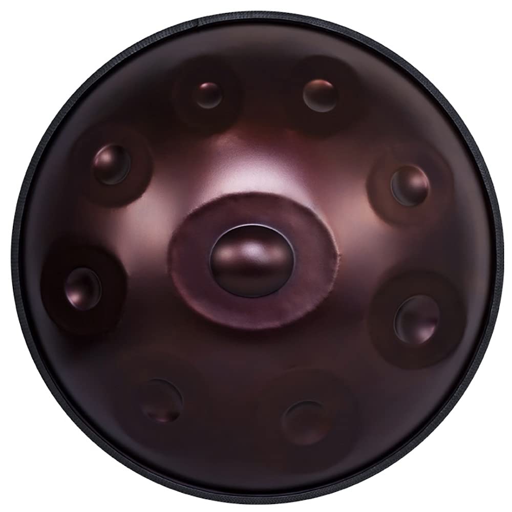 Handpan Steel Drums Musical Instrument D Minor 9 Notes 22 Inchs Steel Hand Drum Soft Hand Pan Bag